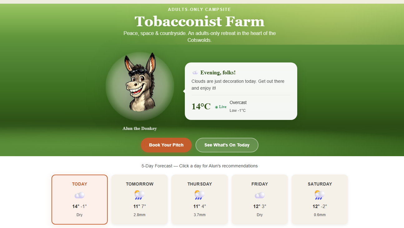 Tobacconist Farm, built and deployed